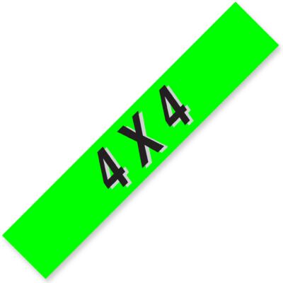 4 x 4 Windshield Slogan Signs