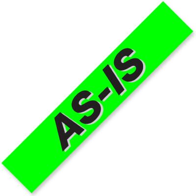 AS-IS Windshield Slogan Signs