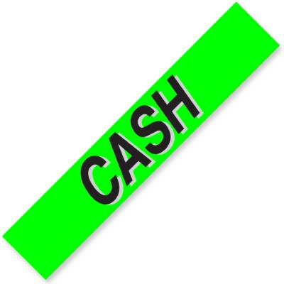 CASH Windshield Slogan Signs