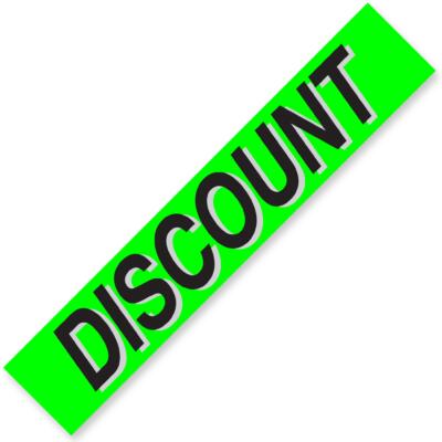 DISCOUNT Windshield Slogan Signs