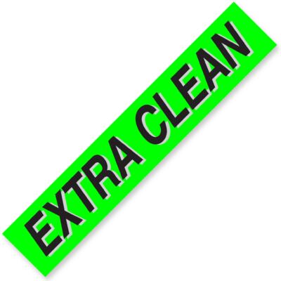 EXTRA CLEAN Windshield Slogan Signs