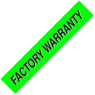 FACTORY WARRANTY Windshield Slogan Signs