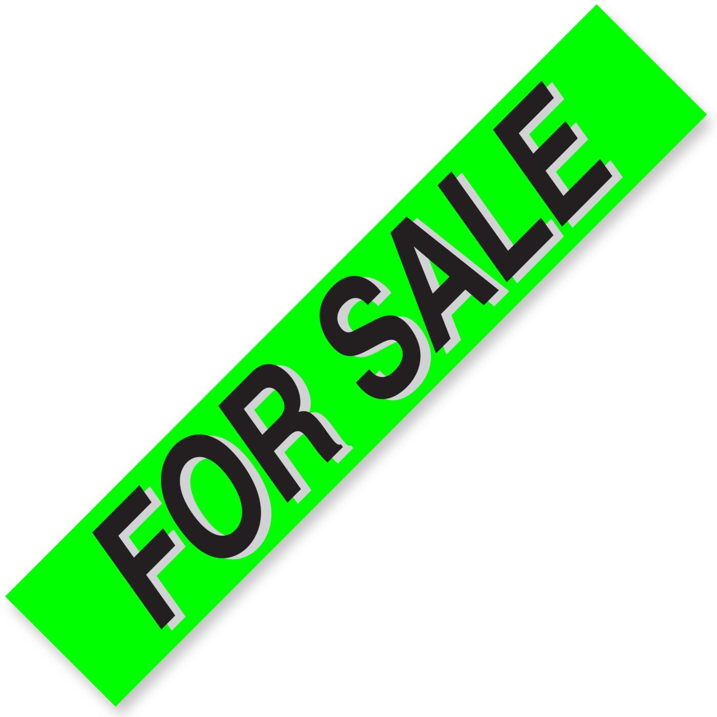 FOR SALE Windshield Slogan Signs