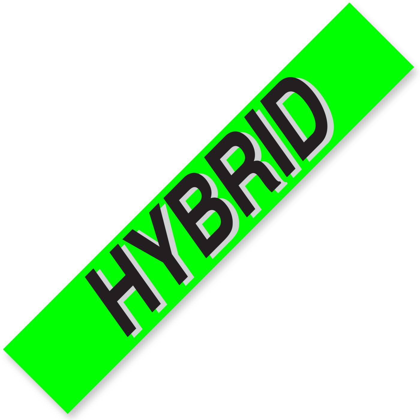 HYBRID Windshield Slogan Signs