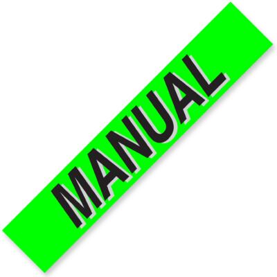MANUAL Windshield Slogan Signs