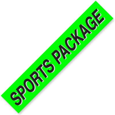 SPORTS PACKAGE Windshield Slogan Signs