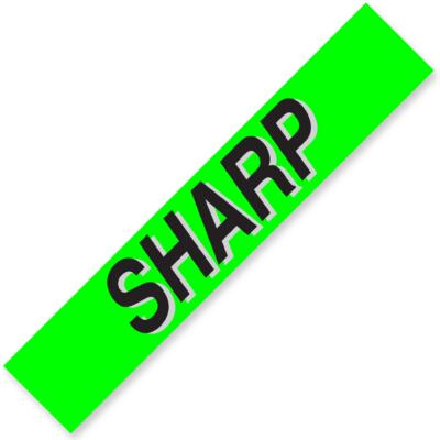 SHARP Windshield Slogan Signs