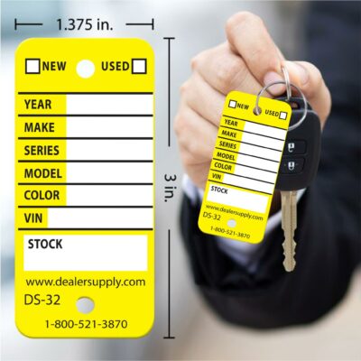 Rigid Vinyl Weatherproof Key Tags