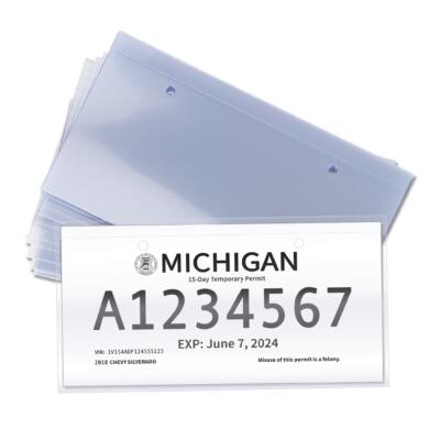 Temporary License Plate Protectors