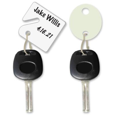 Slotted Hook and Oval Key Tags
