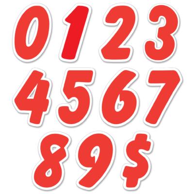 Windshield Die-Cut Numbers