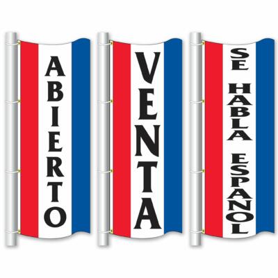 Vertical Slogan Flags