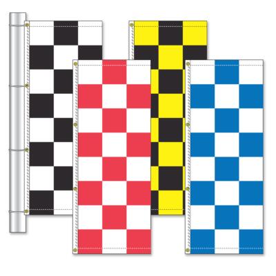 3' x 8' Checkered Pole Flags