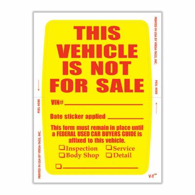 Kleer Bak™ Not For Sale Stickers
