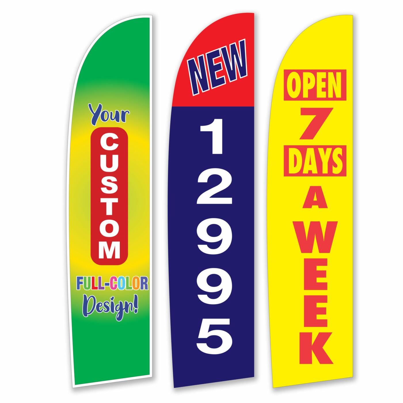 Individual Custom Design Tall Flags