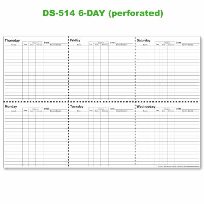 Service Appointment Pads