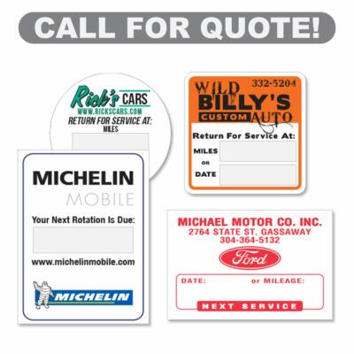 Custom Static Cling Windshield Stickers
