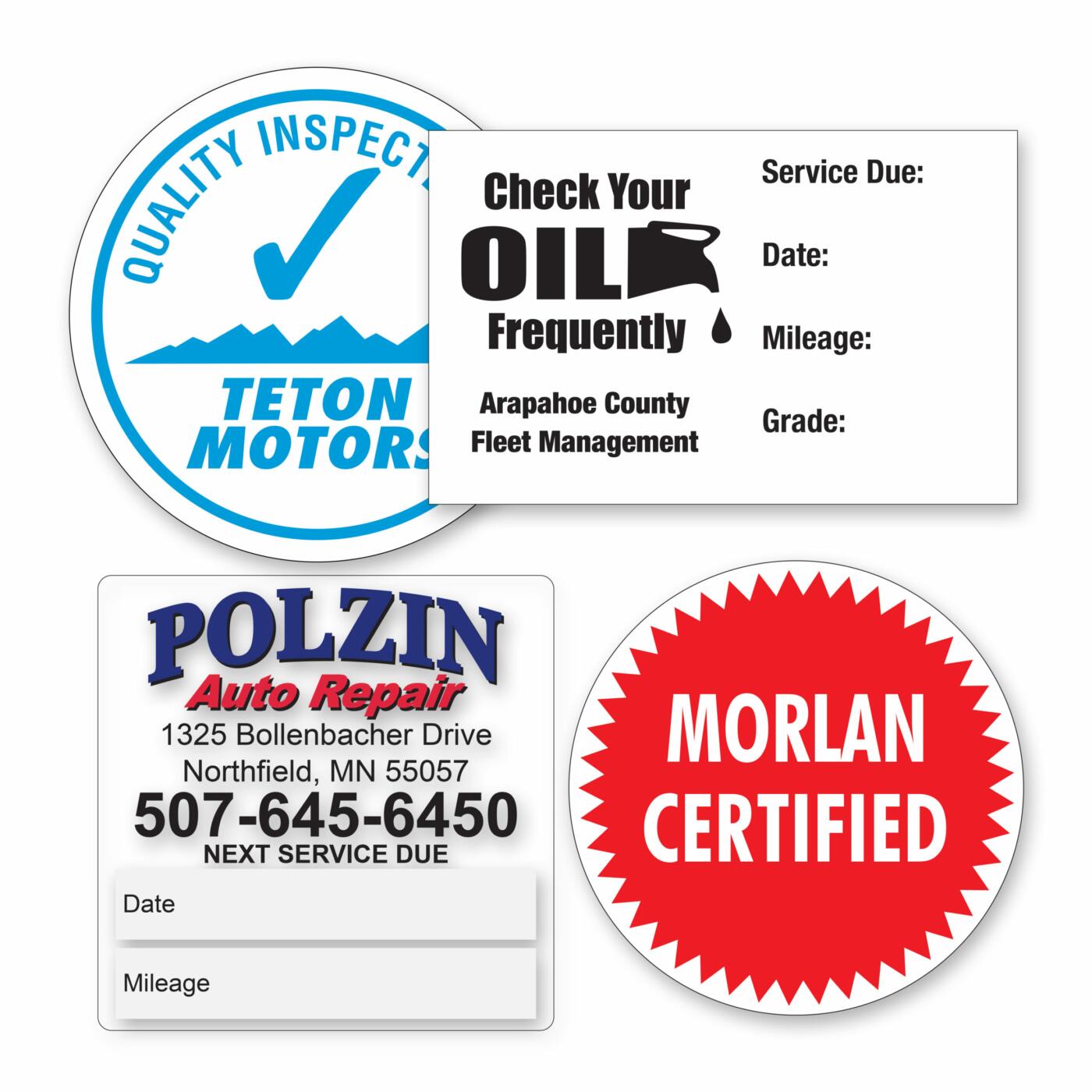 Custom Static Cling Windshield Stickers - Image 2