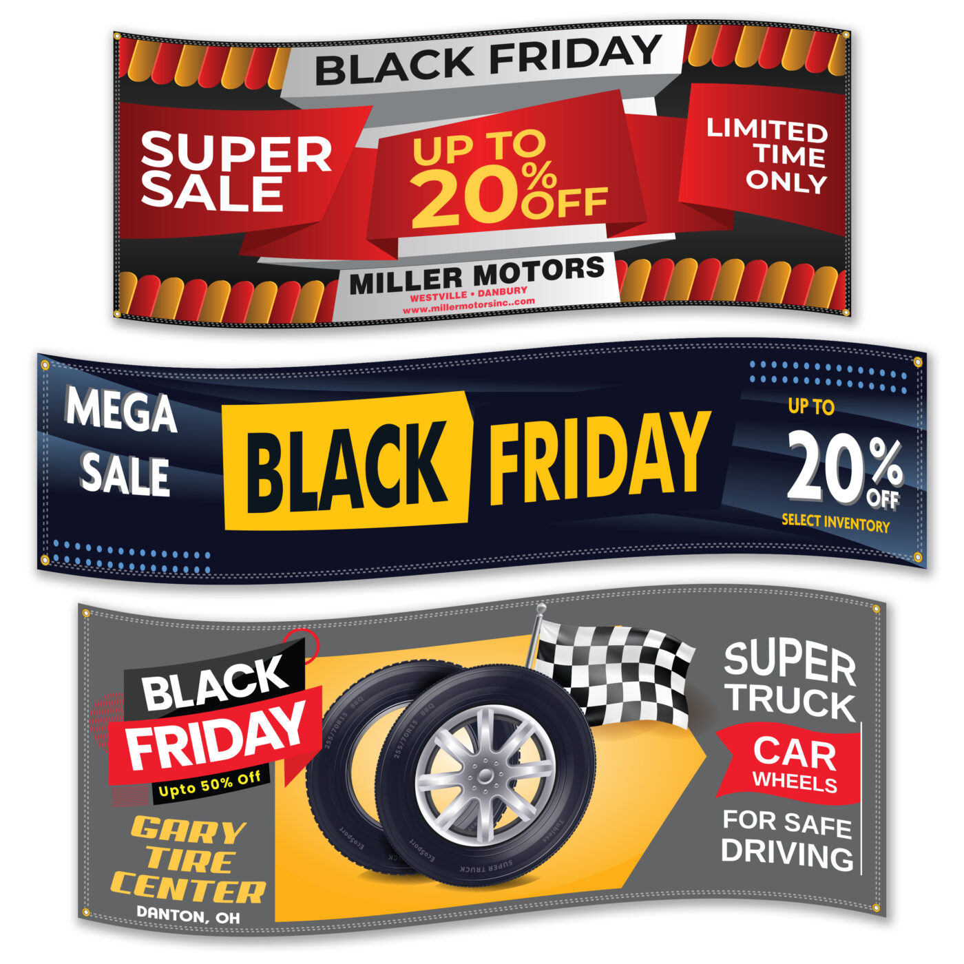 Custom White Vinyl Banners - Image 2