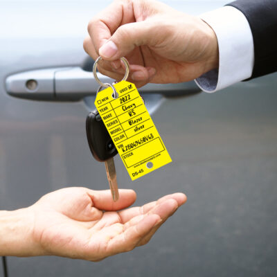 Vehicle Stock Key Tags