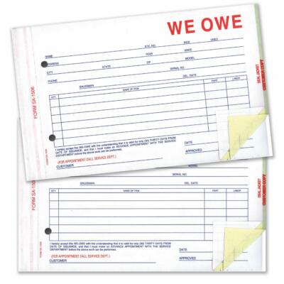 We Owe Forms