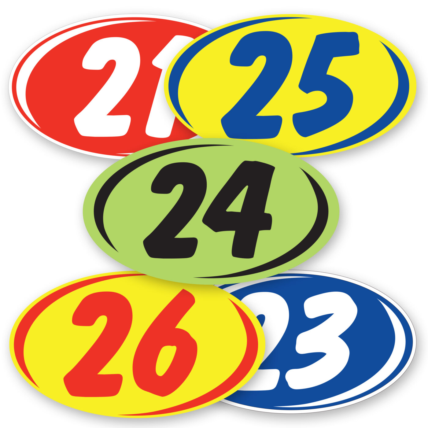 Duo Digit Peel-N-Stick Stickers