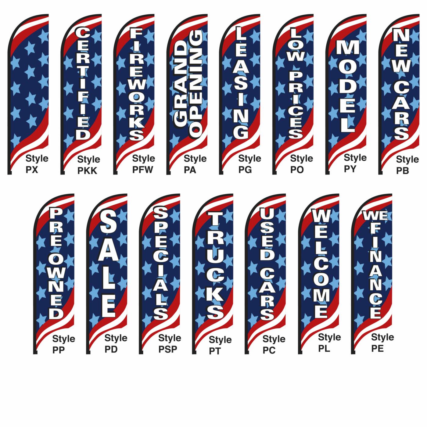 Replacement Flags for Patriotic Tall Flag Kits - Image 2