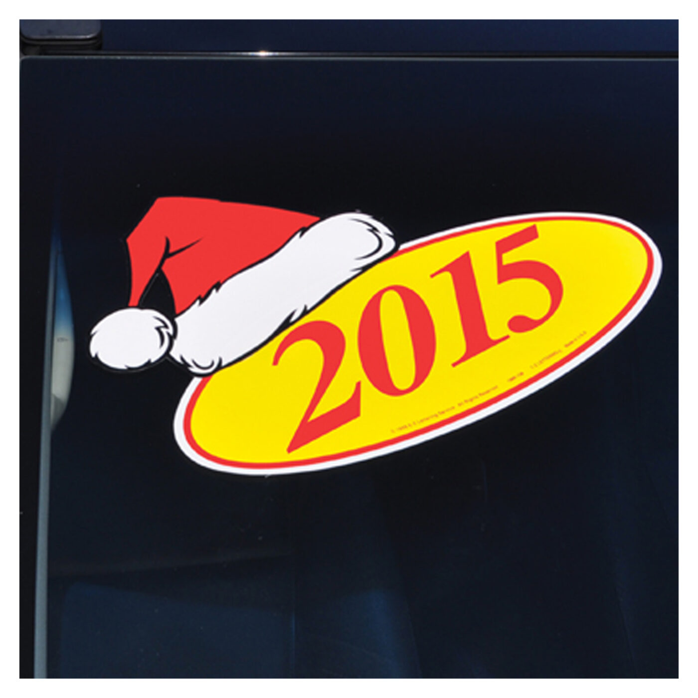 Santa Hat Windshield Decals