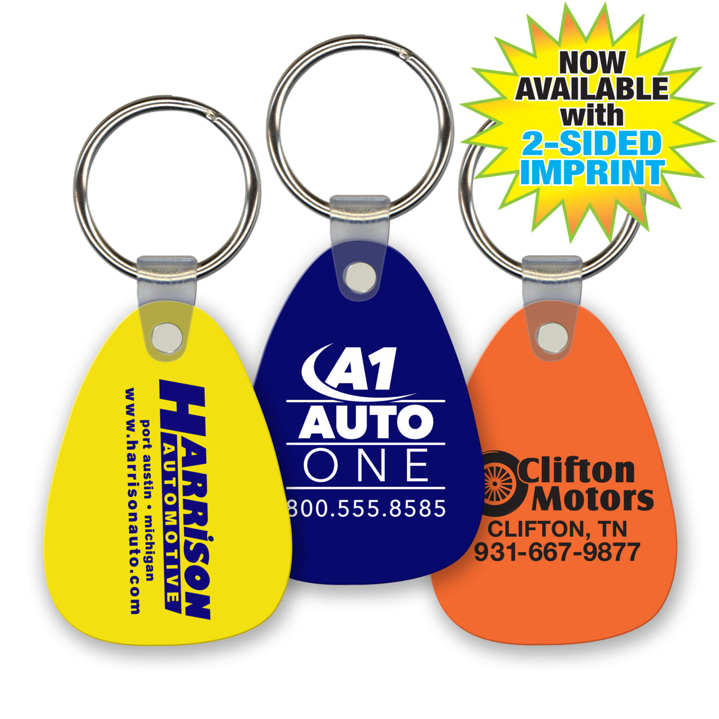 Soft Touch Ring Fobs