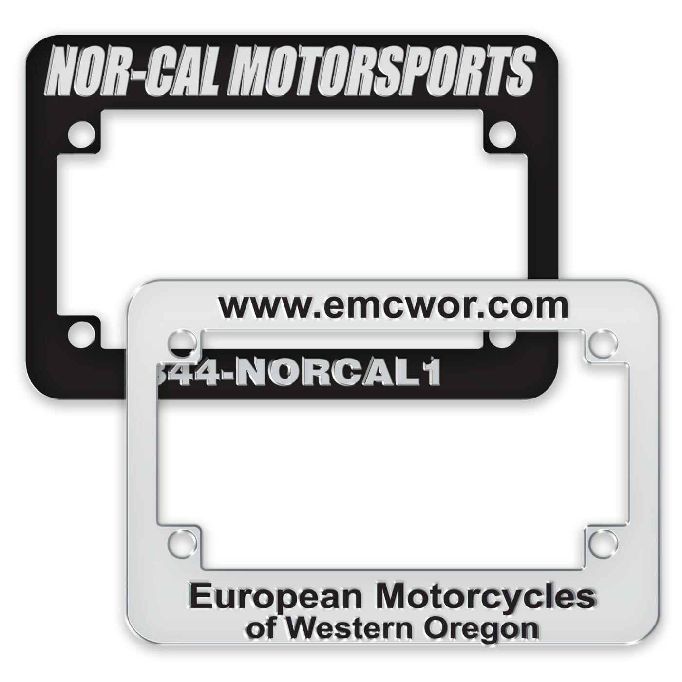 Motorcycle License Plate Frames