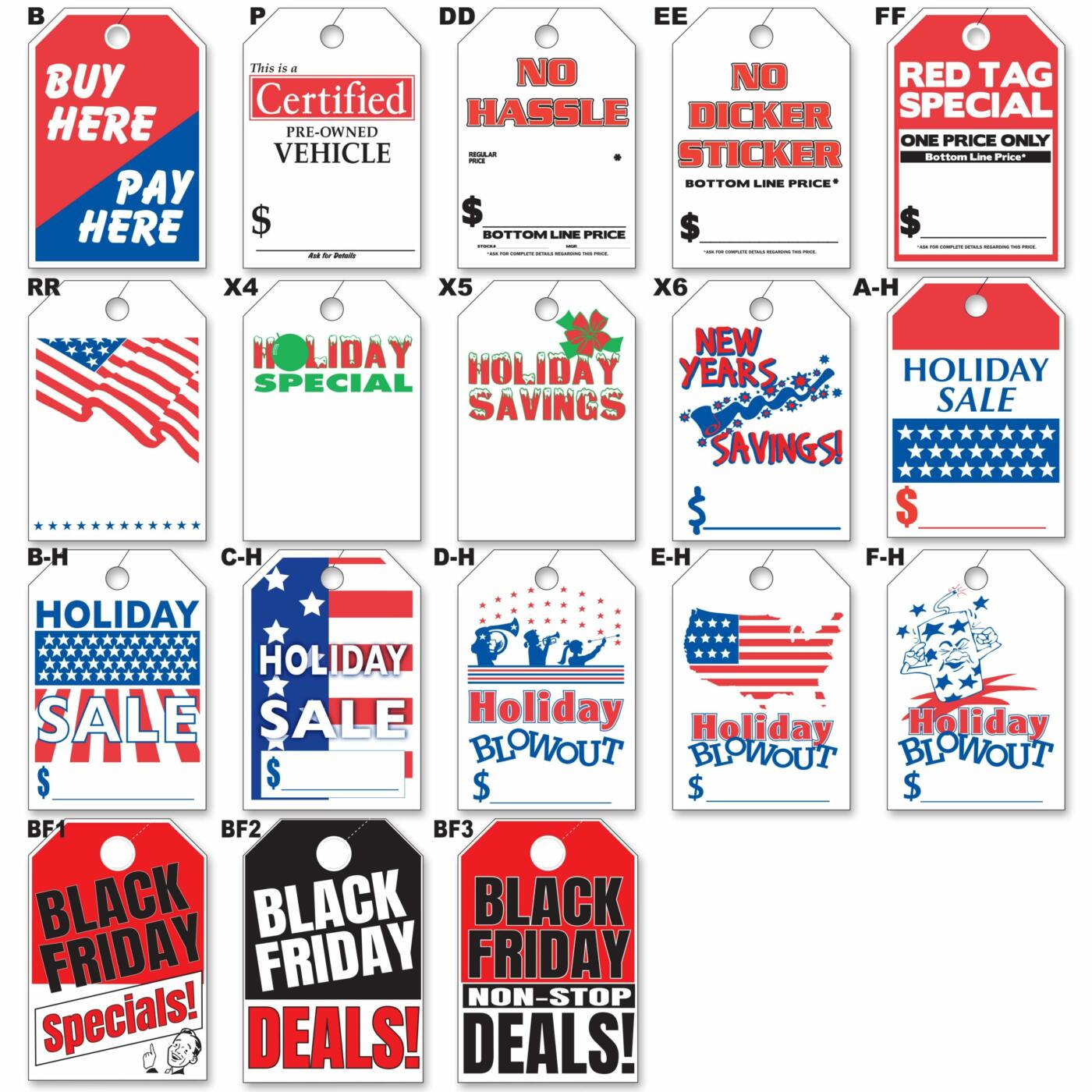 2-Color Stock Hang Tags - Image 2