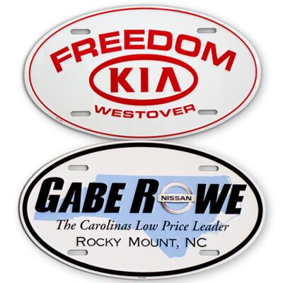 License Plate Billboards auto dealership supply