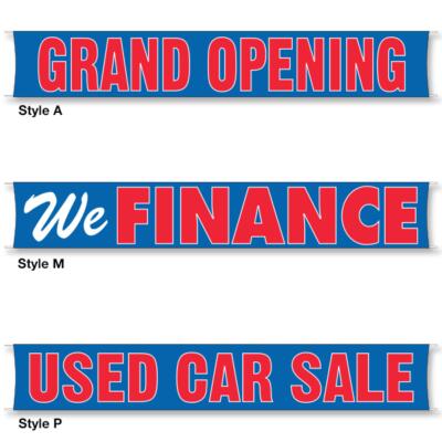 Jumbo Fluorescent Outdoor Banners