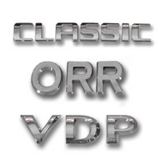 Chrome Plated Nameplates auto dealer