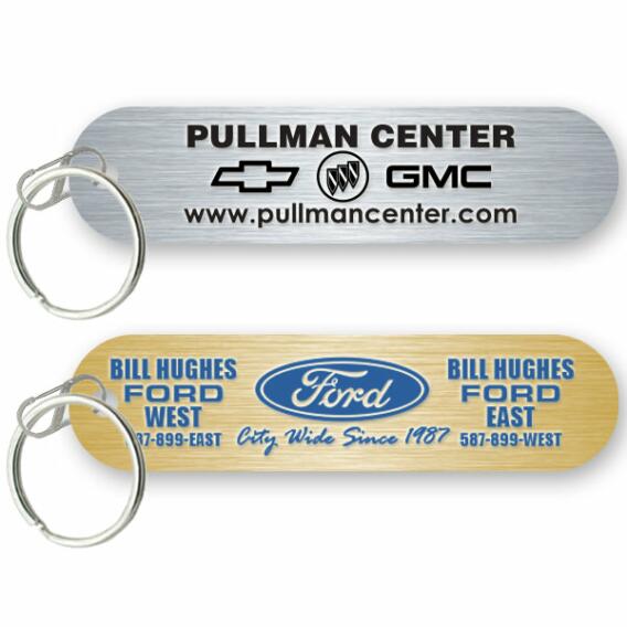 Die Stamped Aluminum Key Fobs
