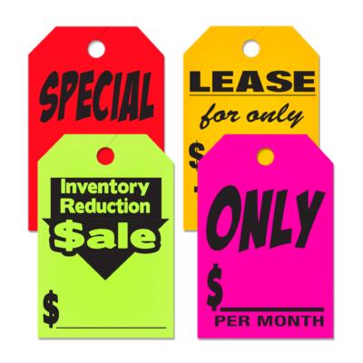 Fluorescent Hang Tags