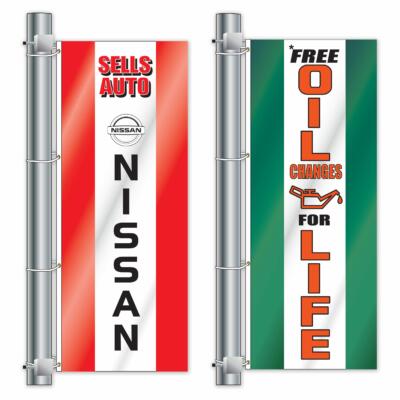 3' x 8' Double Face Pole Flags