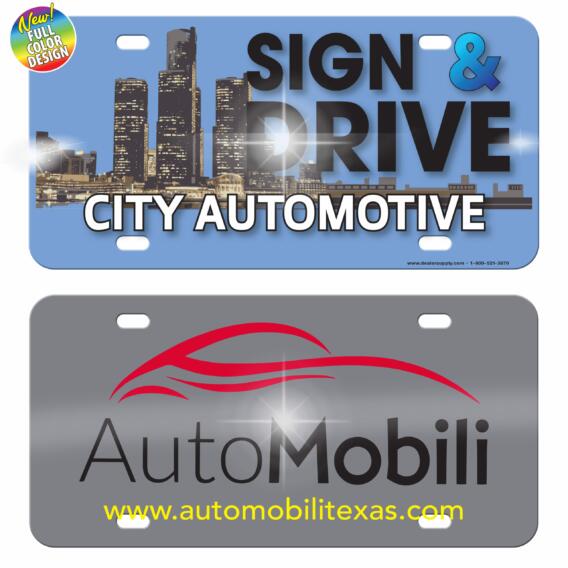 High Gloss Poly License Plates