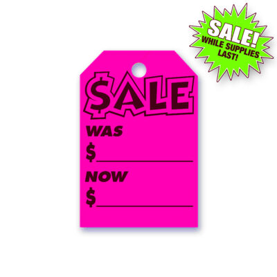 Fluorescent Hang Tags