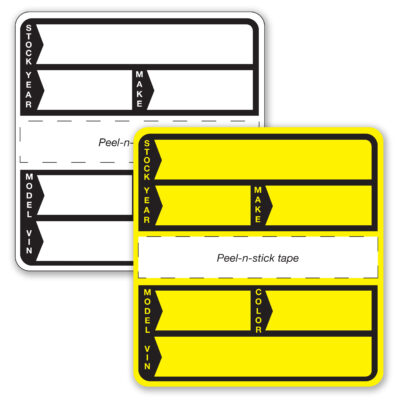 Plastic Stock Stickers